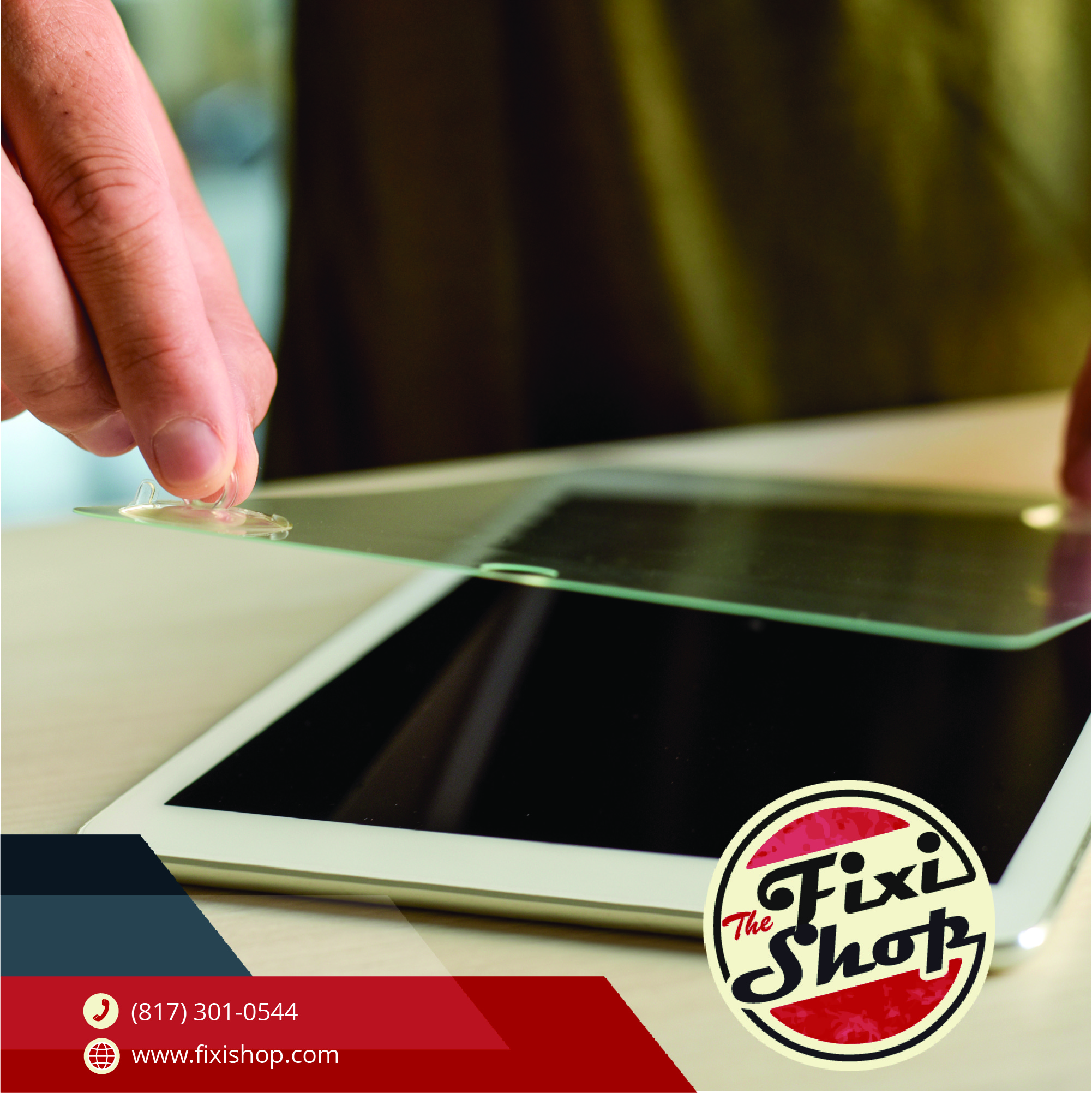 Expert iPad screen repair services at the fixi shop in Fort Worth